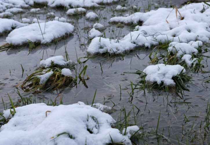 Au printemps, la fonte des neiges et le dégel crée